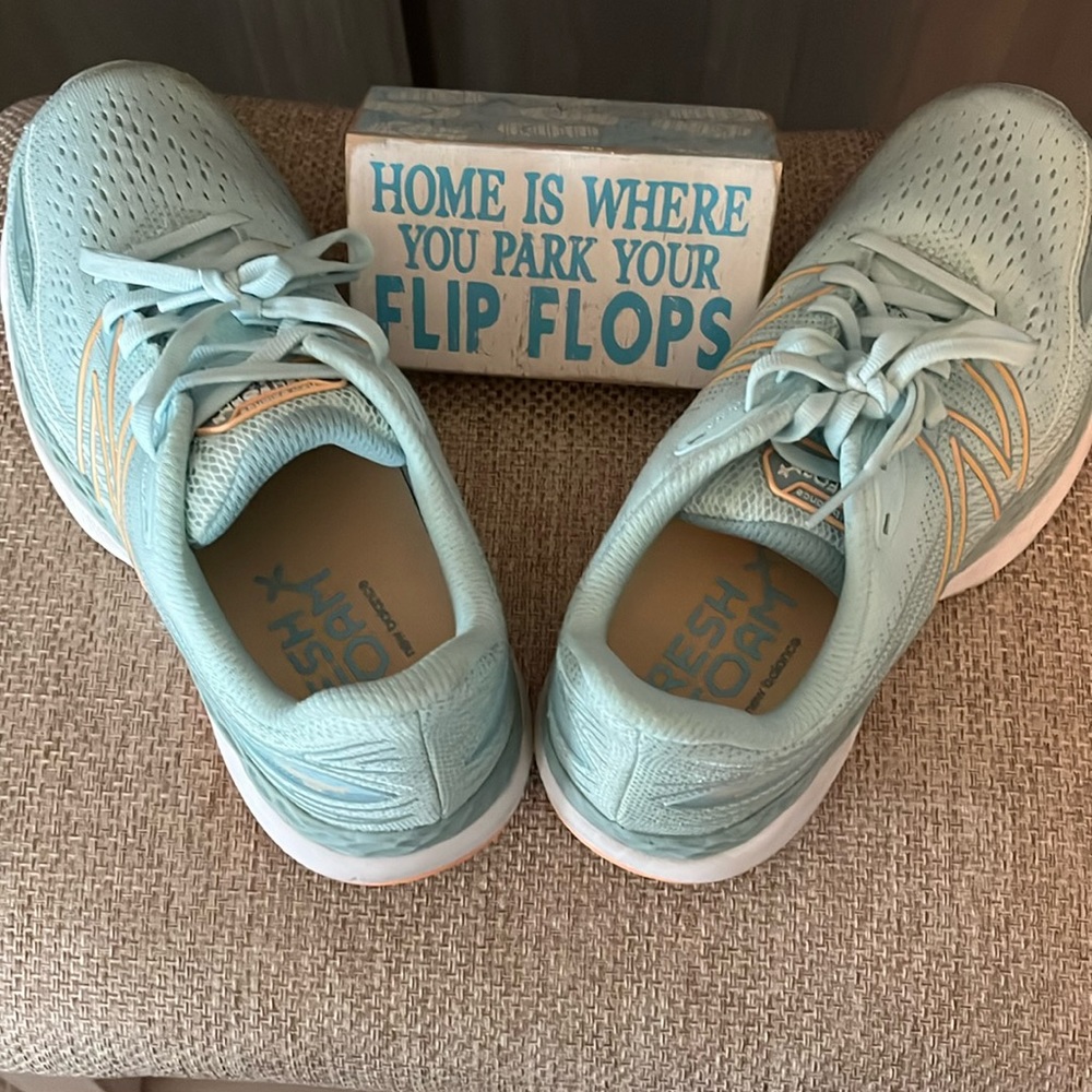 New Balance sneakers. Pre-owned but lots of life left